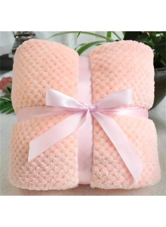 First Kick بطانية بيبي سوبر ناعمة من فيرست كيك للأطفال حديثي الولادة، غلاف بطانية للأطفال الأولاد والبنات (100 سم × 80 سم، مشمش)  - Image 1